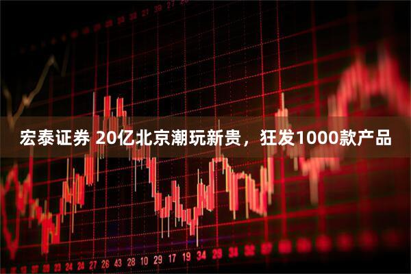 宏泰证券 20亿北京潮玩新贵，狂发1000款产品
