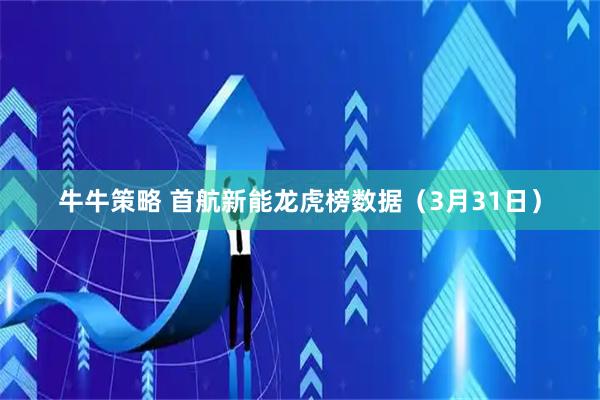 牛牛策略 首航新能龙虎榜数据（3月31日）