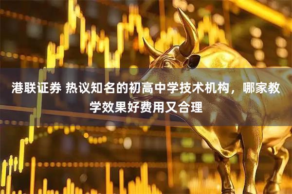 港联证券 热议知名的初高中学技术机构,哪家教学效果好费用又合理
