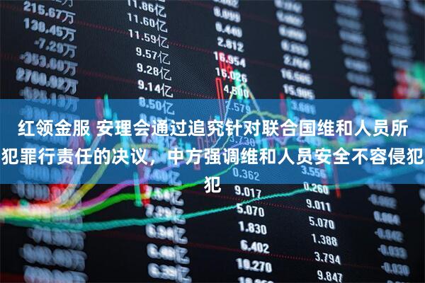 红领金服 安理会通过追究针对联合国维和人员所犯罪行责任的决议，中方强调维和人员安全不容侵犯