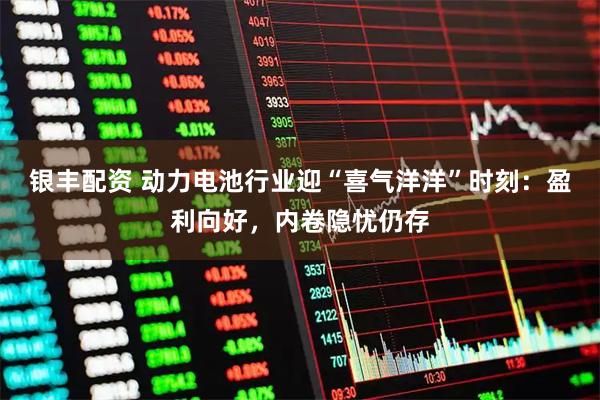 银丰配资 动力电池行业迎“喜气洋洋”时刻：盈利向好，内卷隐忧仍存